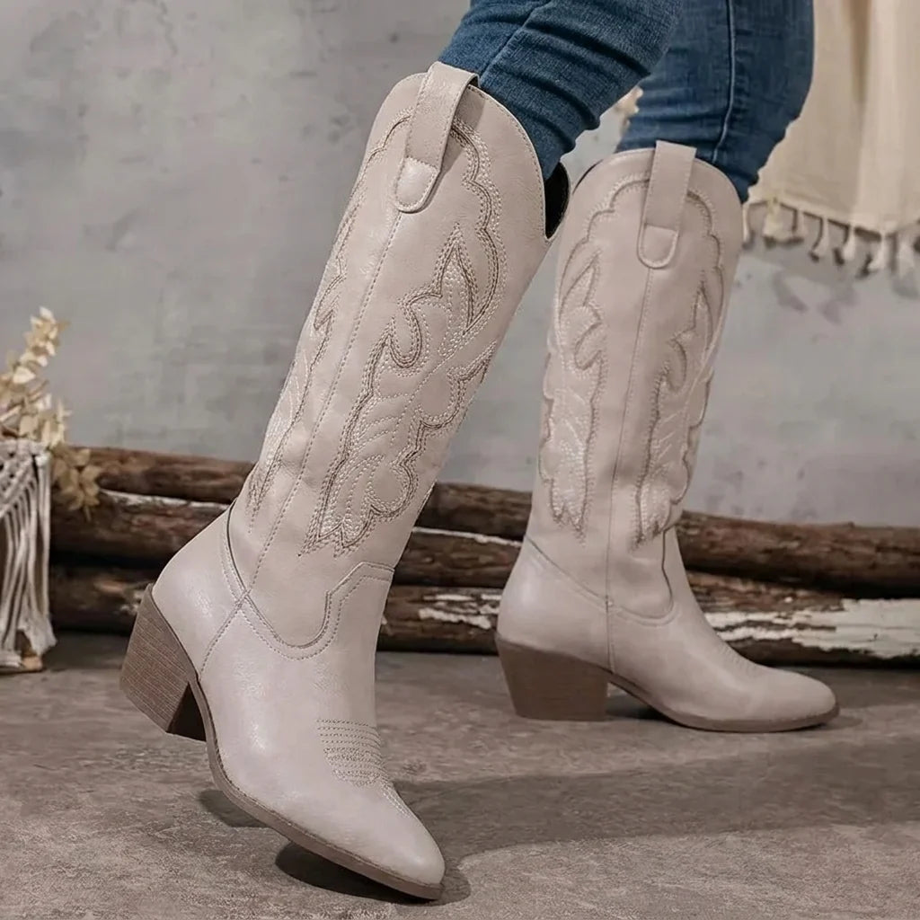 Embroidered Cowgirl Boots | Knee-High Western Boots for Women 6