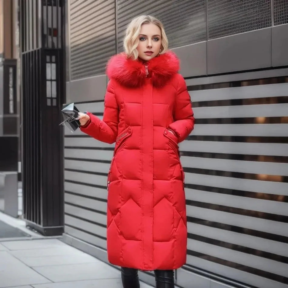 Extended Warm Winter Coat | Women's Long Puffer Coat 5