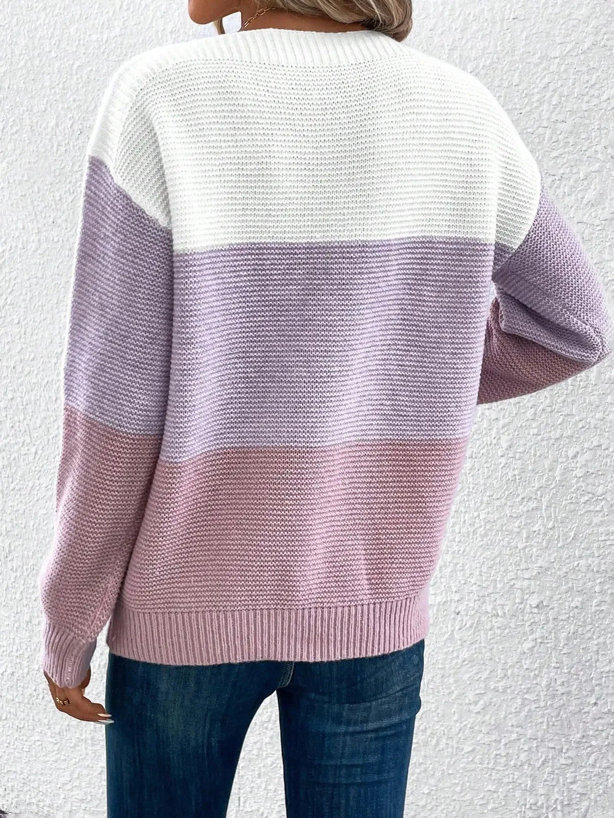 Fenella Ombre Knit Sweater | Women's Crewneck Jumper 8