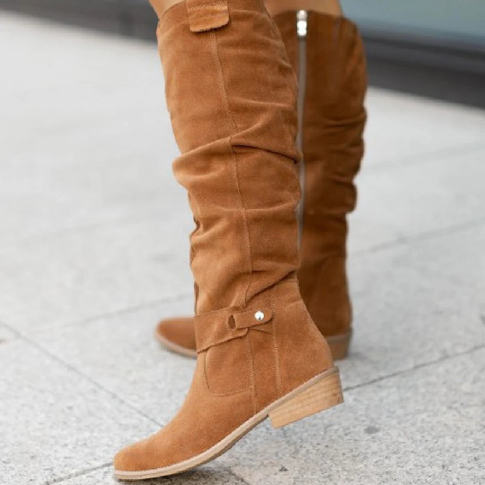 Harper High Tube Black Knee High Boots | Women's Winter Footwear 4