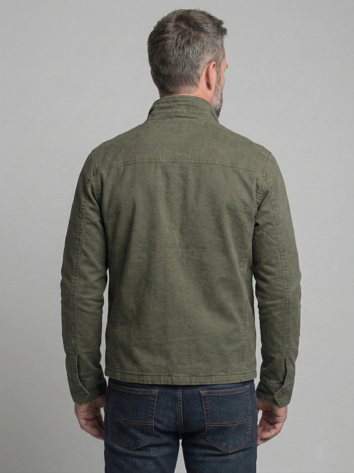 Heritage Olive Green Men's Field Jacket | All-Season Layering 2