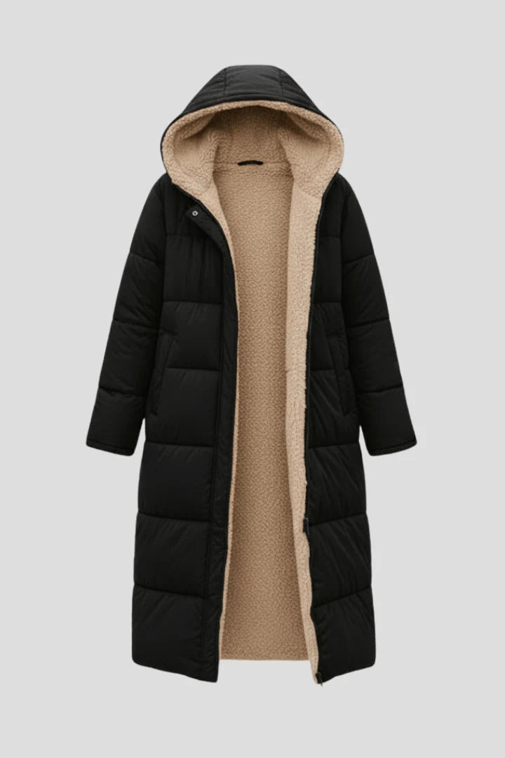 Hooded Long Puffer Coat | Women's Winter Jacket 1