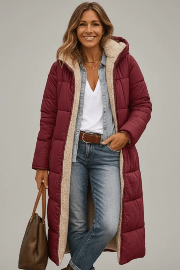Hooded Long Puffer Coat | Women's Winter Jacket 7