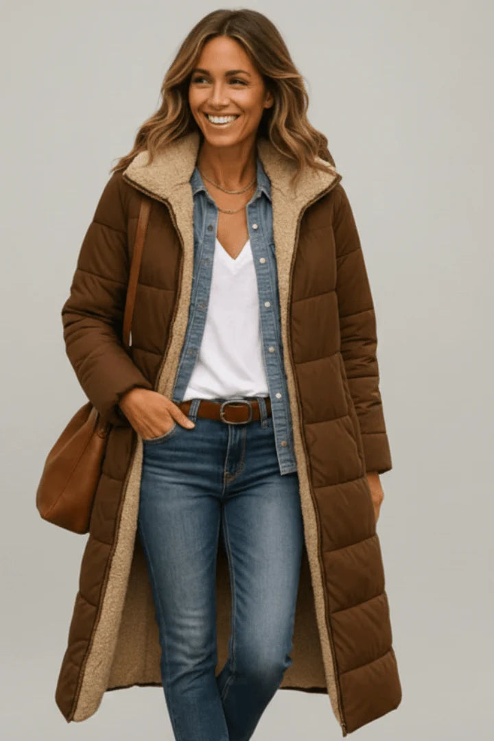 Hooded Long Puffer Coat | Women's Winter Jacket 8