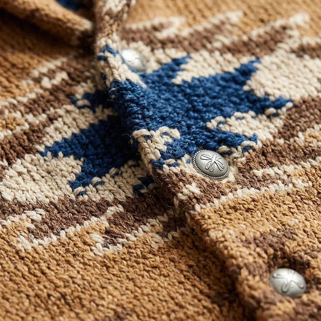 Jacquard Cardigan | Soft Cotton Blend Cardigan for Women 1