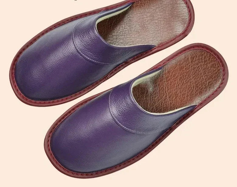 Leather Men’s Slippers – Cozy Warmth for Autumn & Winter Comfort 7