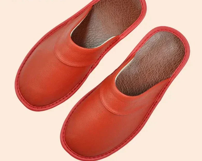 Leather Men’s Slippers – Cozy Warmth for Autumn & Winter Comfort 8