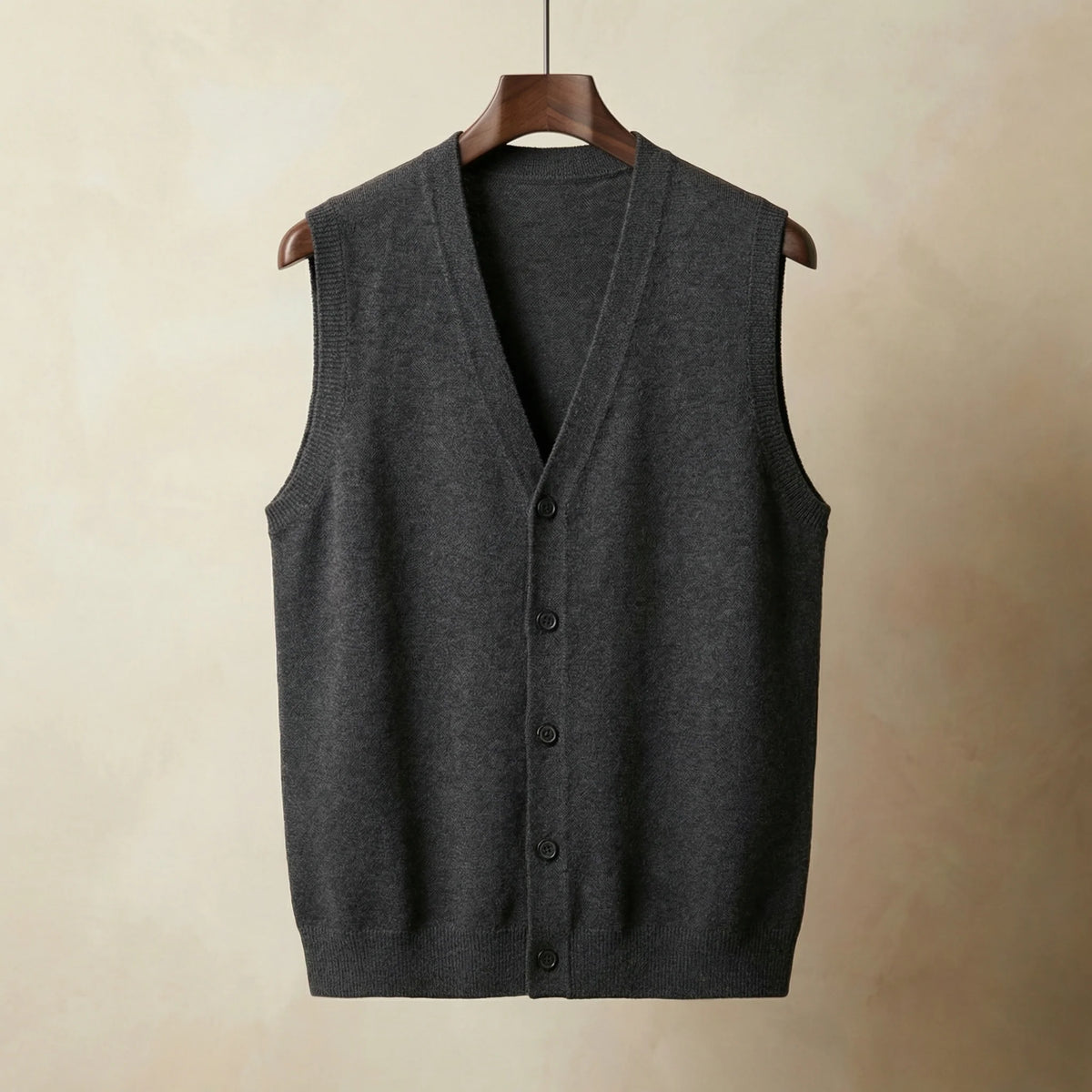Lisbon Knitted Vest | Men's Sleeveless Cotton Blend Sweater Vest 4