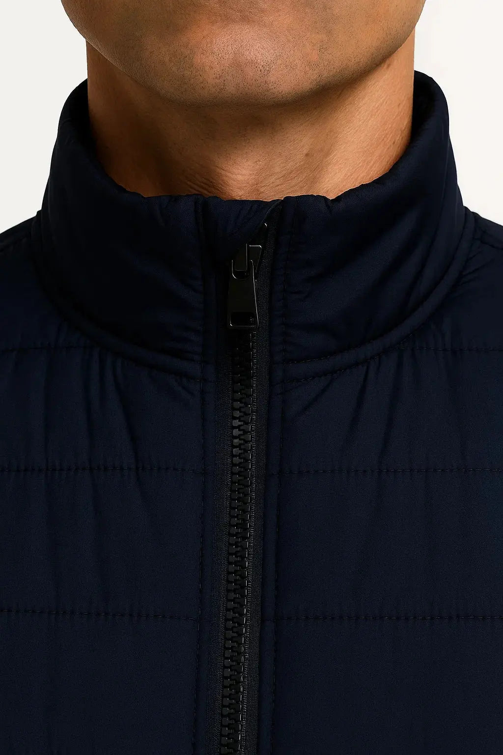 Men's Black Puffer Vest | Sleeveless Cotton-Padded Winter Jacket 2