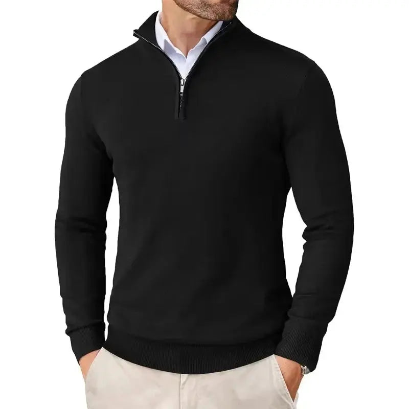Men's Classic Half-Zip Sweater | Stylish Casual Knit Top 1