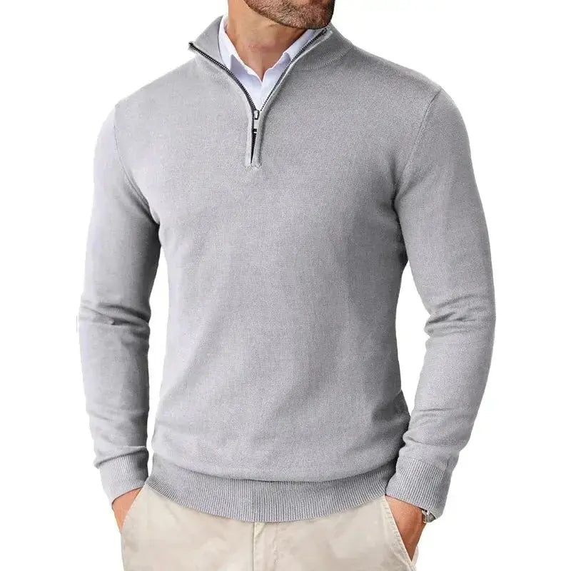 Men's Classic Half-Zip Sweater | Stylish Casual Knit Top 7