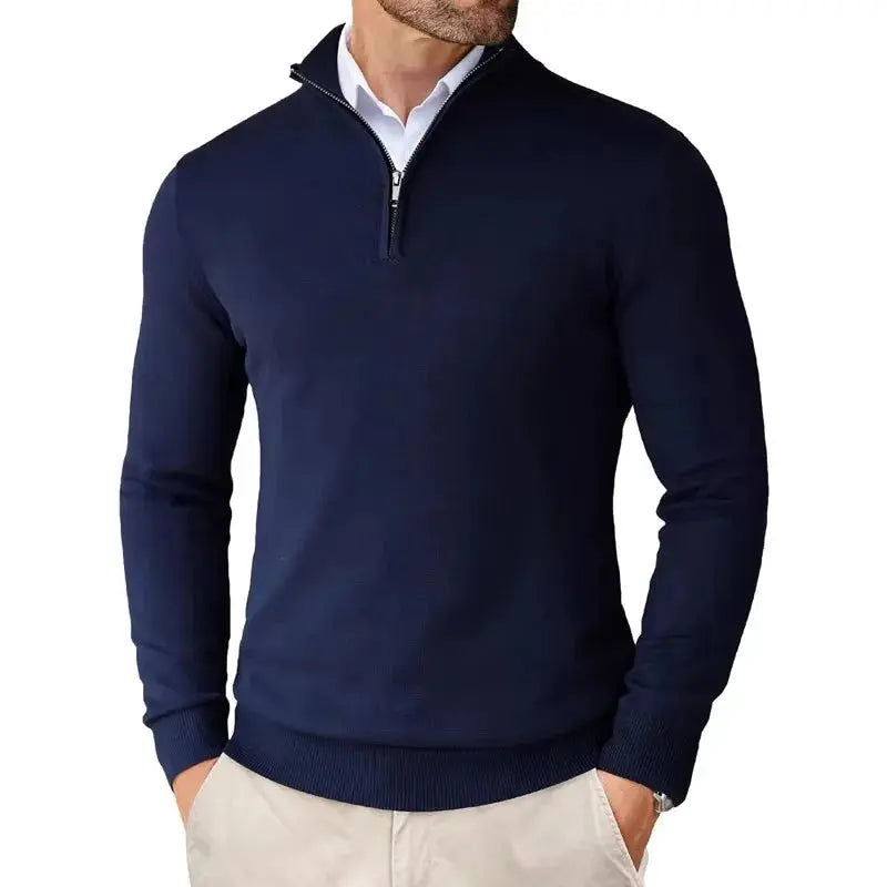 Men's Classic Half-Zip Sweater | Stylish Casual Knit Top 8
