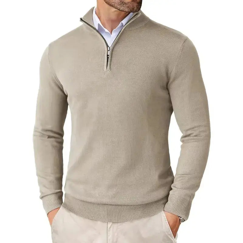 Men's Classic Half-Zip Sweater | Stylish Casual Knit Top 9