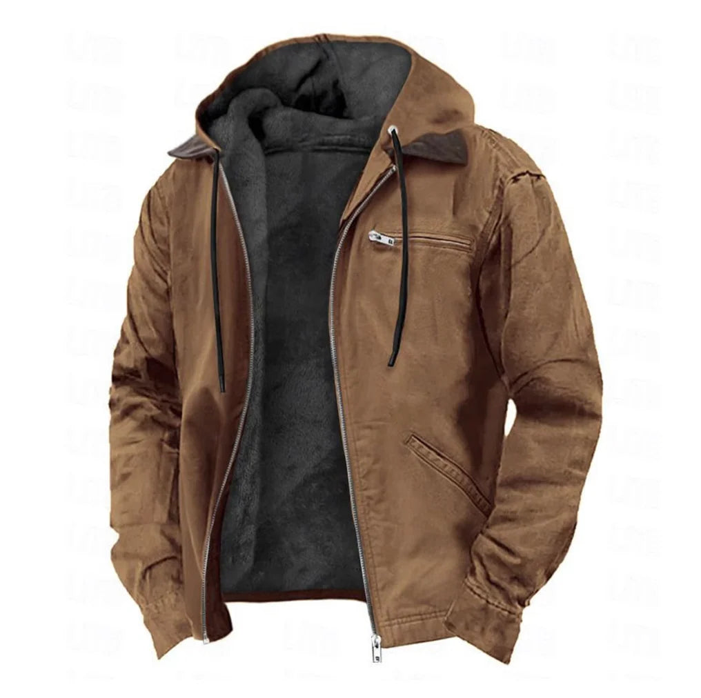 Men's Hooded Full Zip Jacket – Stay Warm with Stylish Comfort 0