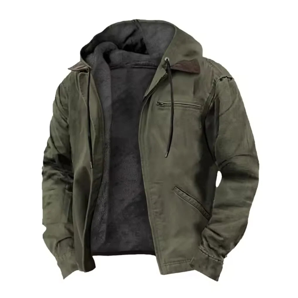 Men's Hooded Full Zip Jacket – Stay Warm with Stylish Comfort 1