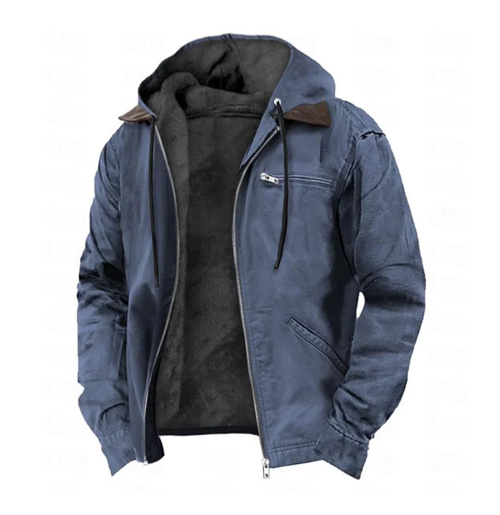 Men's Hooded Full Zip Jacket – Stay Warm with Stylish Comfort 2