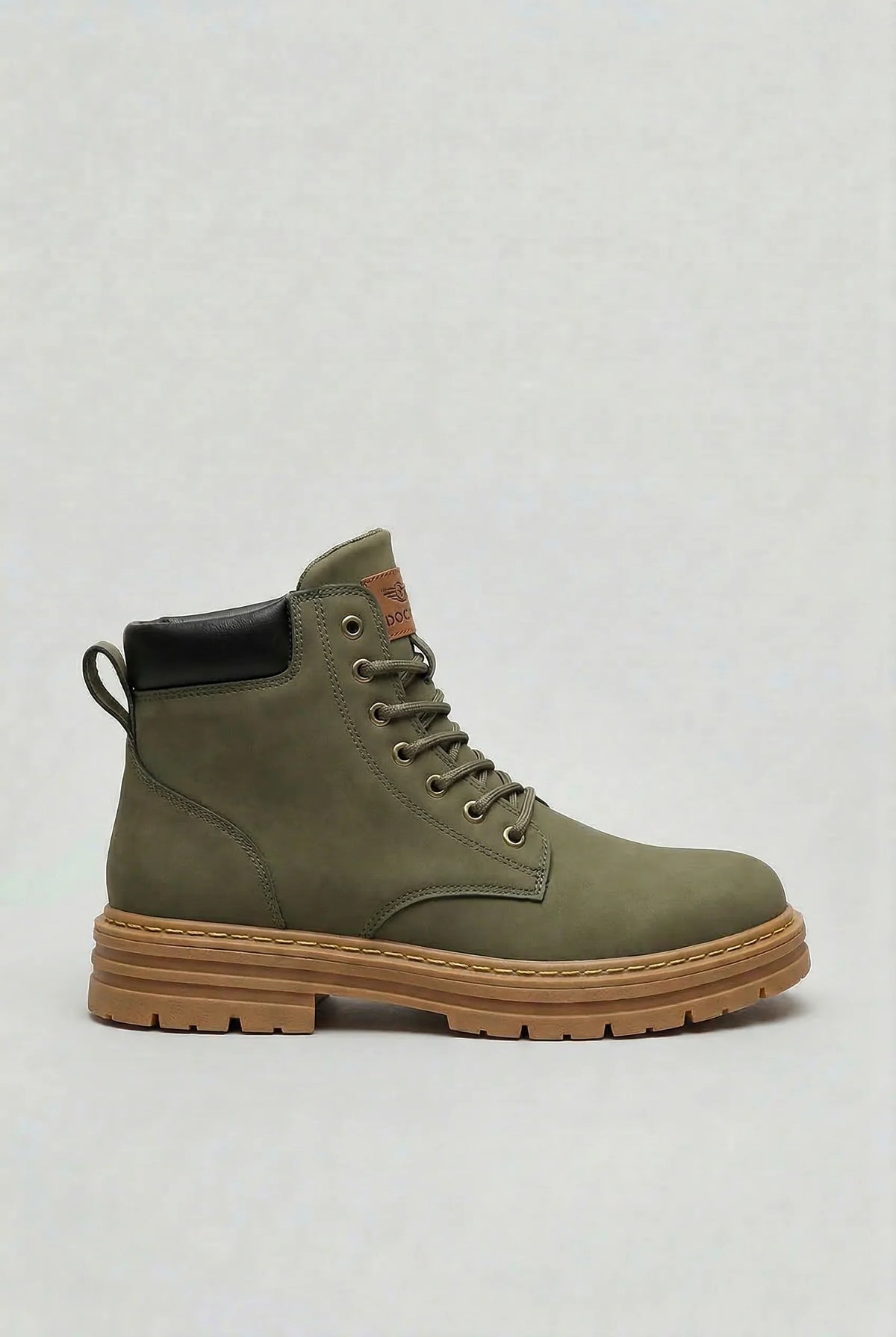 Men's Lace-Up Boots with Chunky Lug Sole 5