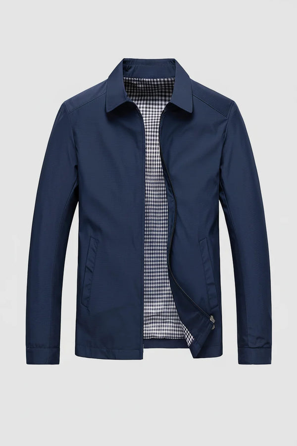 Men's Lightweight Harrington Jacket | Classic Zip-Up Collar 0