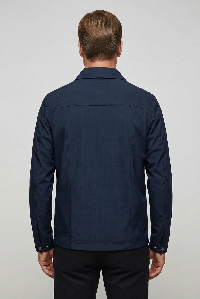 Men's Lightweight Harrington Jacket | Classic Zip-Up Collar 2