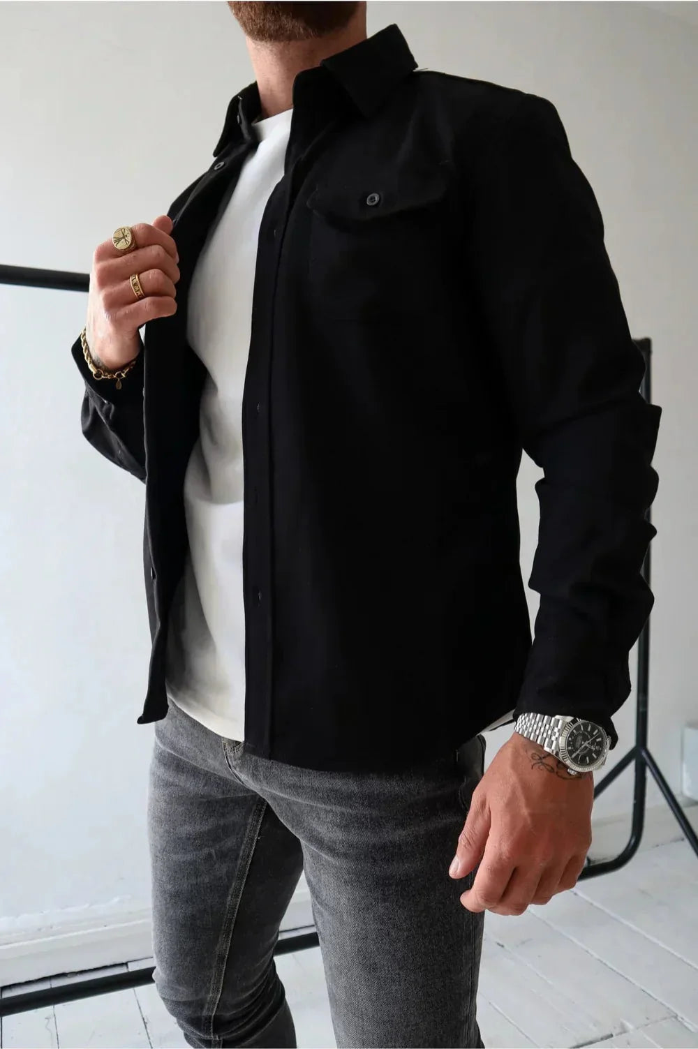 Men's Long Sleeve Shirt Jacket – Stylish Comfort for Every Occasion 2