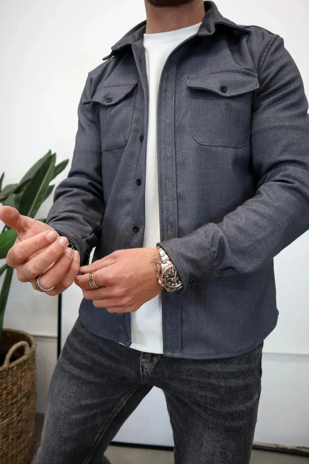 Men's Long Sleeve Shirt Jacket – Stylish Comfort for Every Occasion 4
