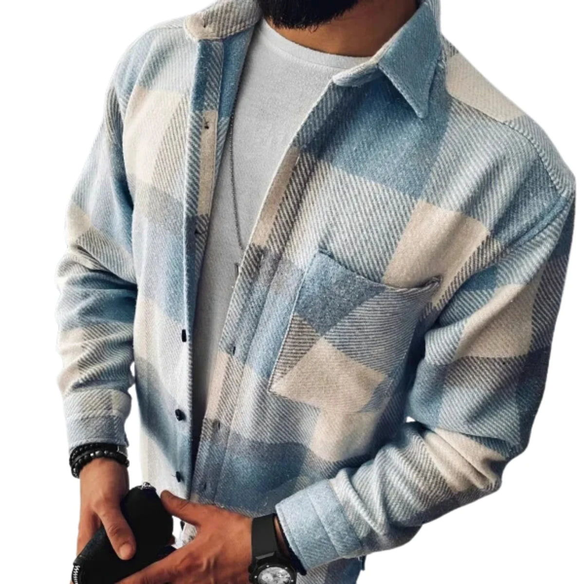 Men's Wool Flannel Shacket ? Stay Warm with Timeless Style 4