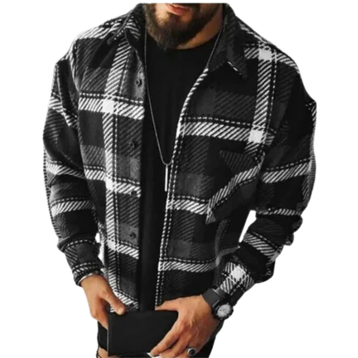 Men's Wool Flannel Shacket ? Stay Warm with Timeless Style 5