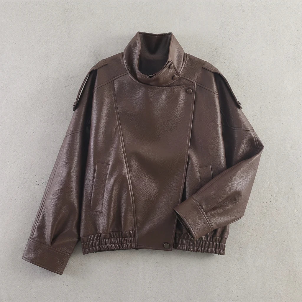 Milan Pebble Faux Leather Jacket | Women's Jacket 1