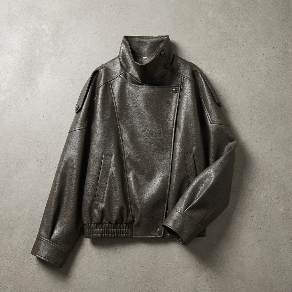 Milan Pebble Faux Leather Jacket | Women's Jacket 2