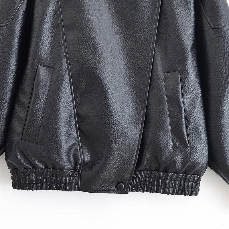 Milan Pebble Faux Leather Jacket | Women's Jacket 5