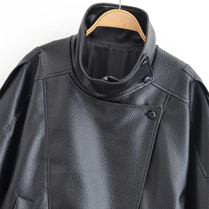 Milan Pebble Faux Leather Jacket | Women's Jacket 6