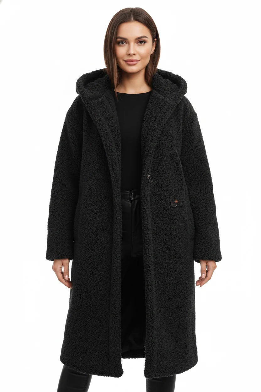 Nelia Teddy Coat Oversized Soft Wool Blend Jacket 2