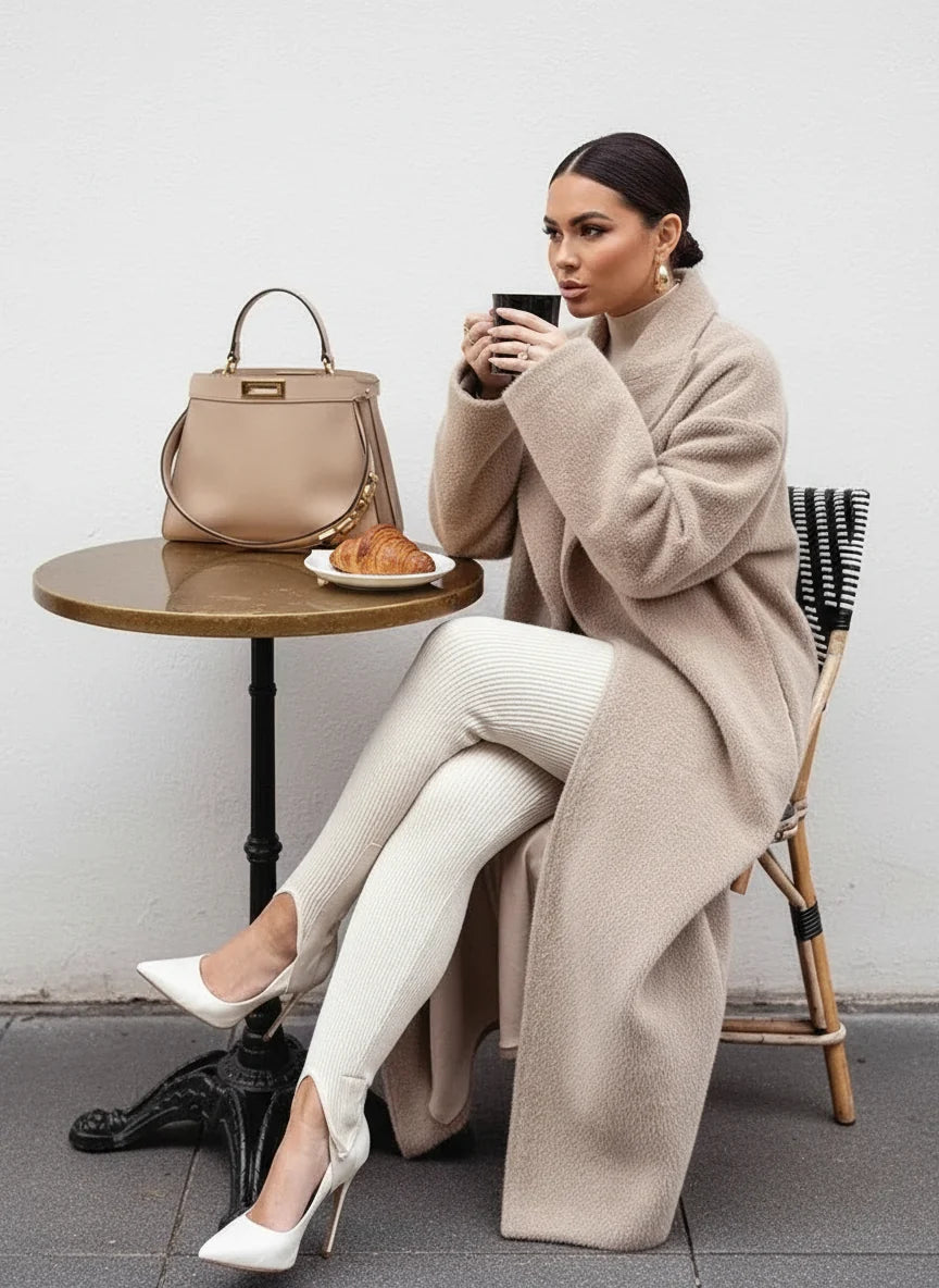 Novara Oversized Long Coat – Effortless Style with All-Day Comfort 4