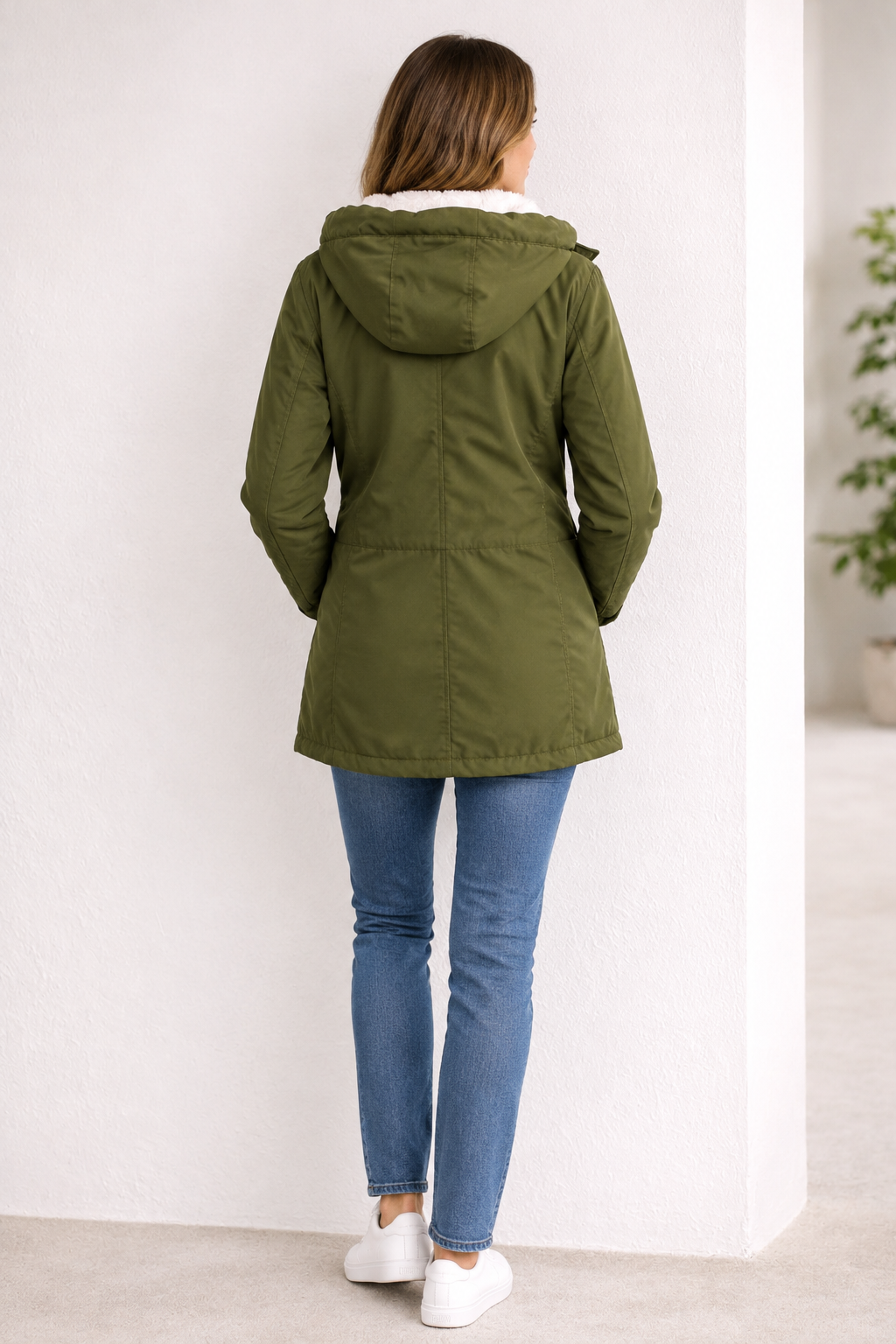 Women's Padded Hooded Parka Winter Jacket