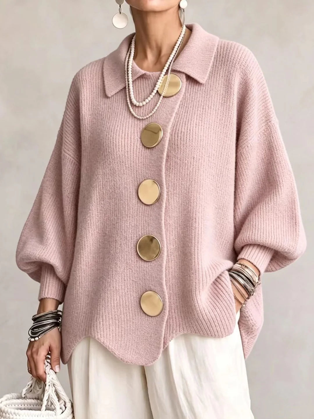 Oversized Collared Cardigan | Cardigans for Women 5