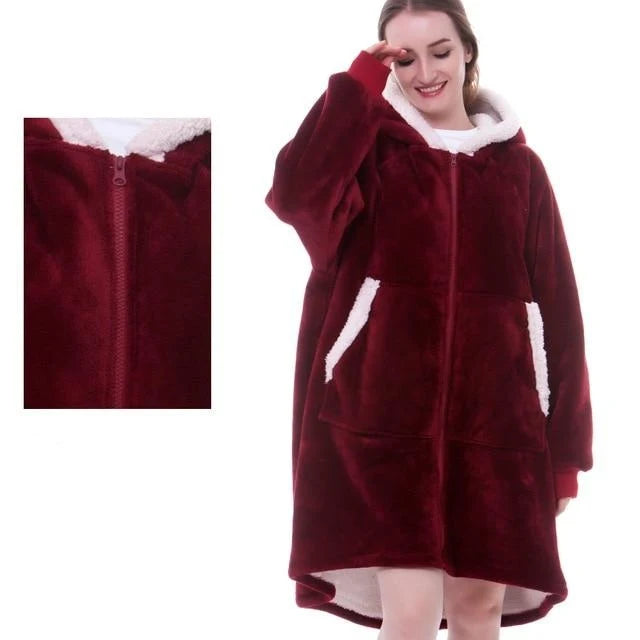 Oversized Hooded Wearable Blanket | Cozy Sweatshirt 11