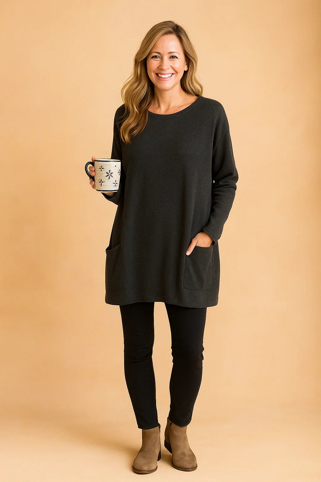 Oversized Pocket Sweater ? Cozy Style for Everyday Comfort 0