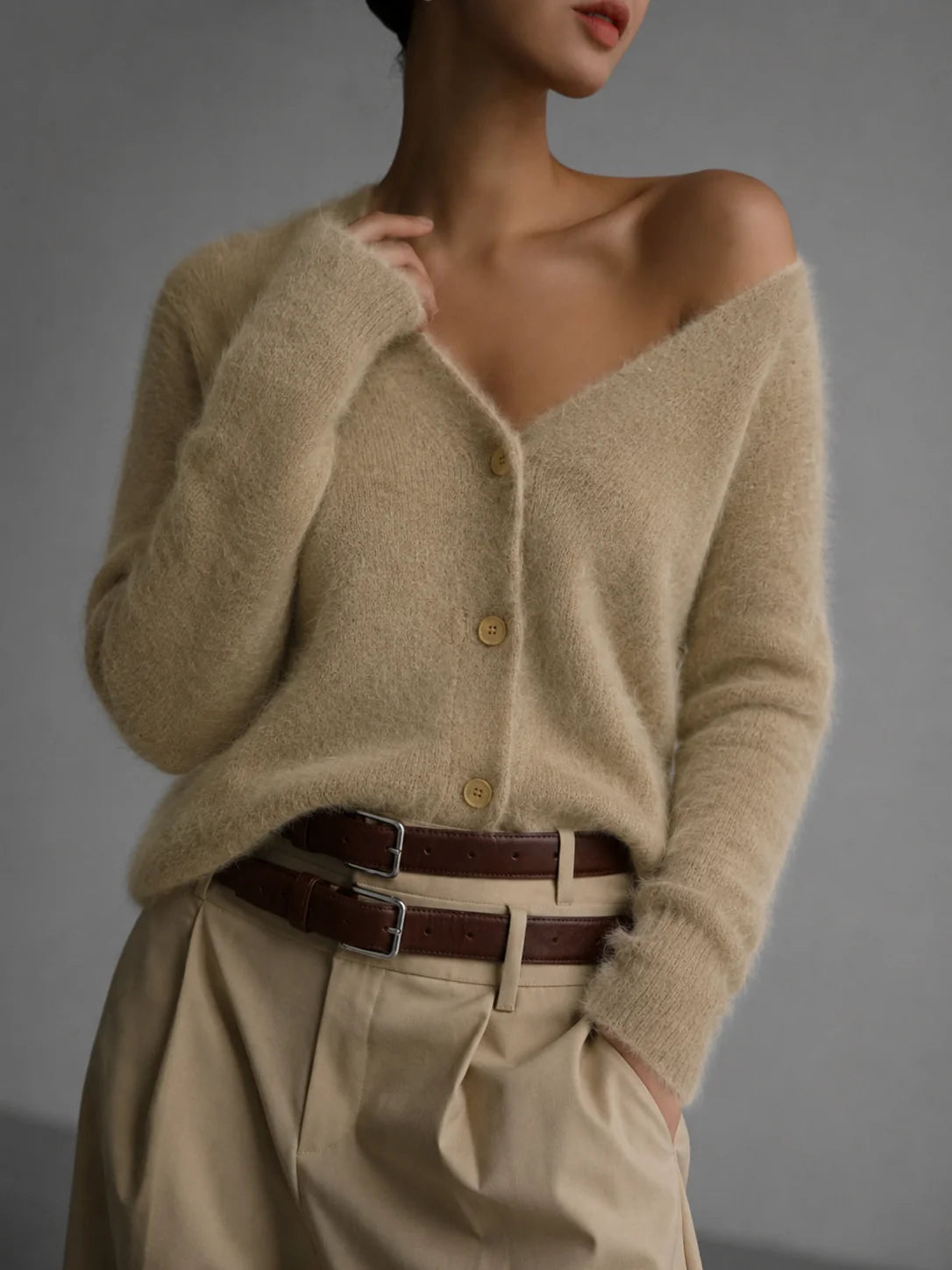 Oversized Women's Cardigan | Button-Up Sweater 0