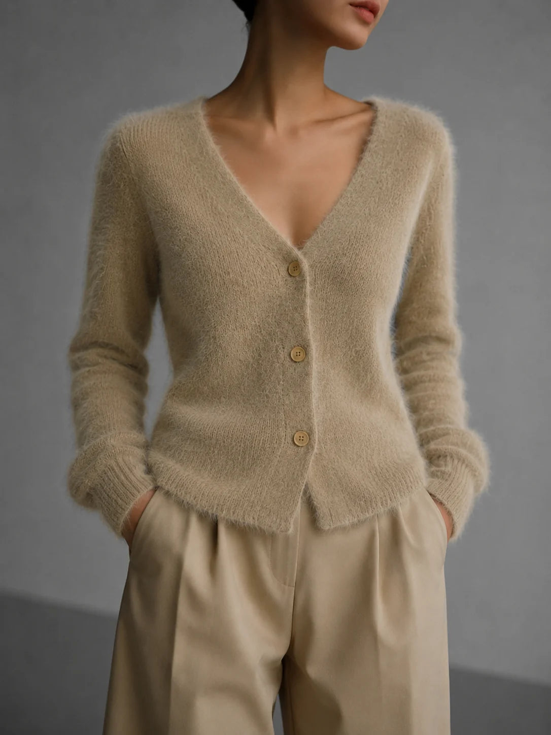 Oversized Women's Cardigan | Button-Up Sweater 1