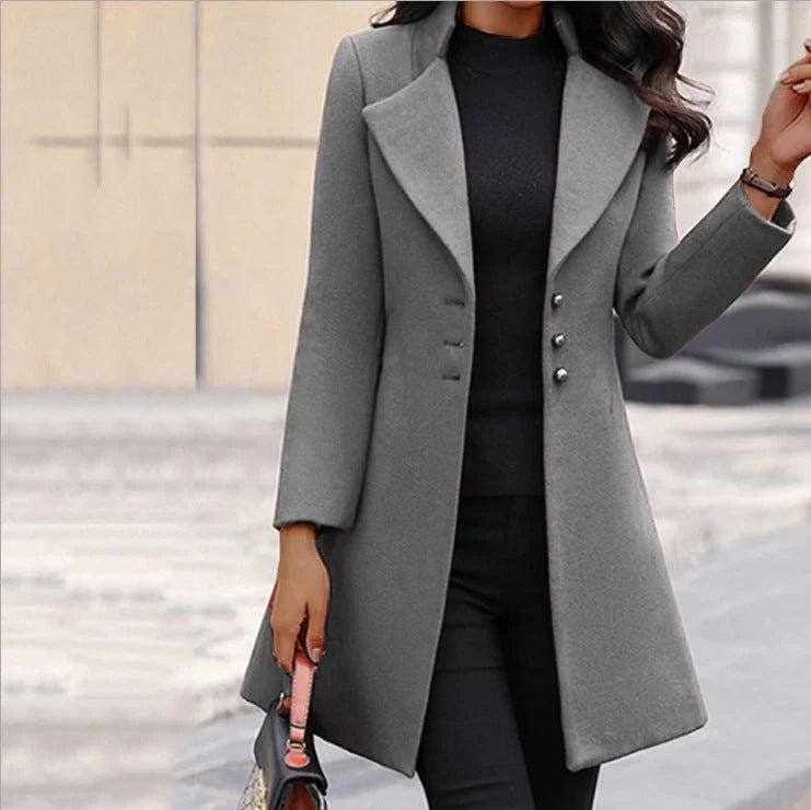 Prestige Wool Coat | Women's Long Italian Wool Coat 2