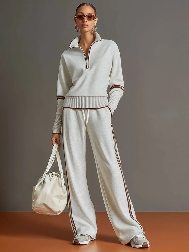 Relaxed Wide Leg Lounge Set ? Effortless Comfort & Chic Style 0