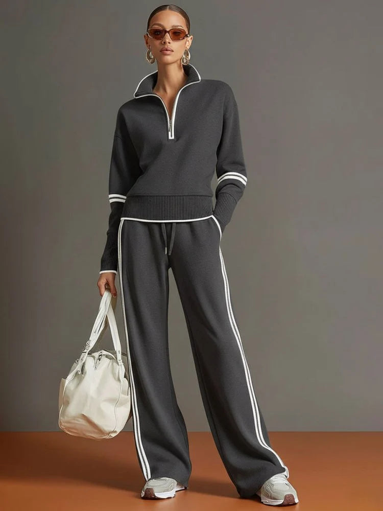 Relaxed Wide Leg Lounge Set ? Effortless Comfort & Chic Style 3