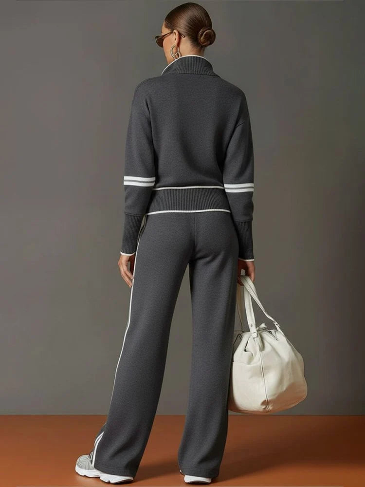 Relaxed Wide Leg Lounge Set ? Effortless Comfort & Chic Style 4
