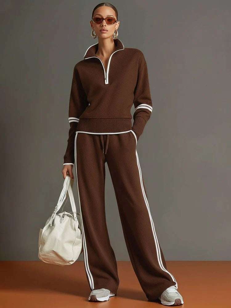 Relaxed Wide Leg Lounge Set ? Effortless Comfort & Chic Style 5