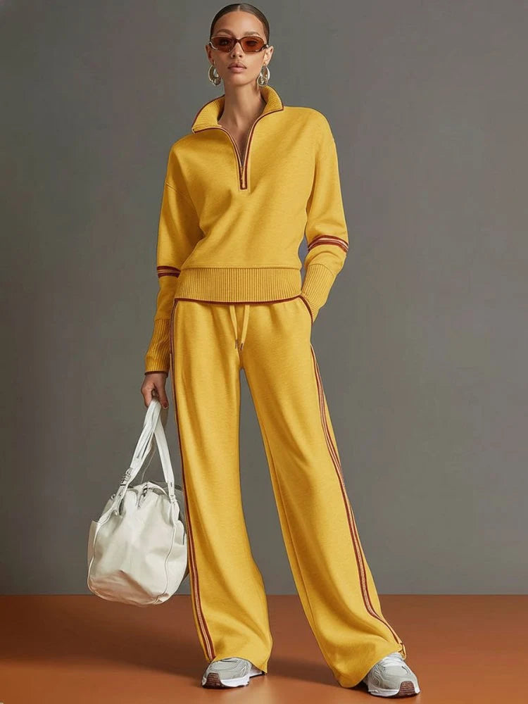 Relaxed Wide Leg Lounge Set ? Effortless Comfort & Chic Style 7