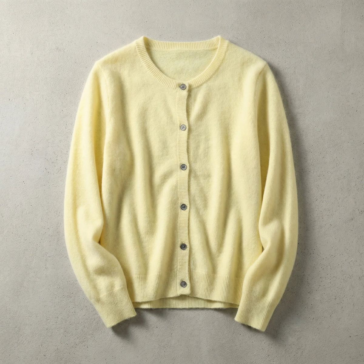 Sienna Mink Cardigan | Women's Loose O-Neck Sweater 1