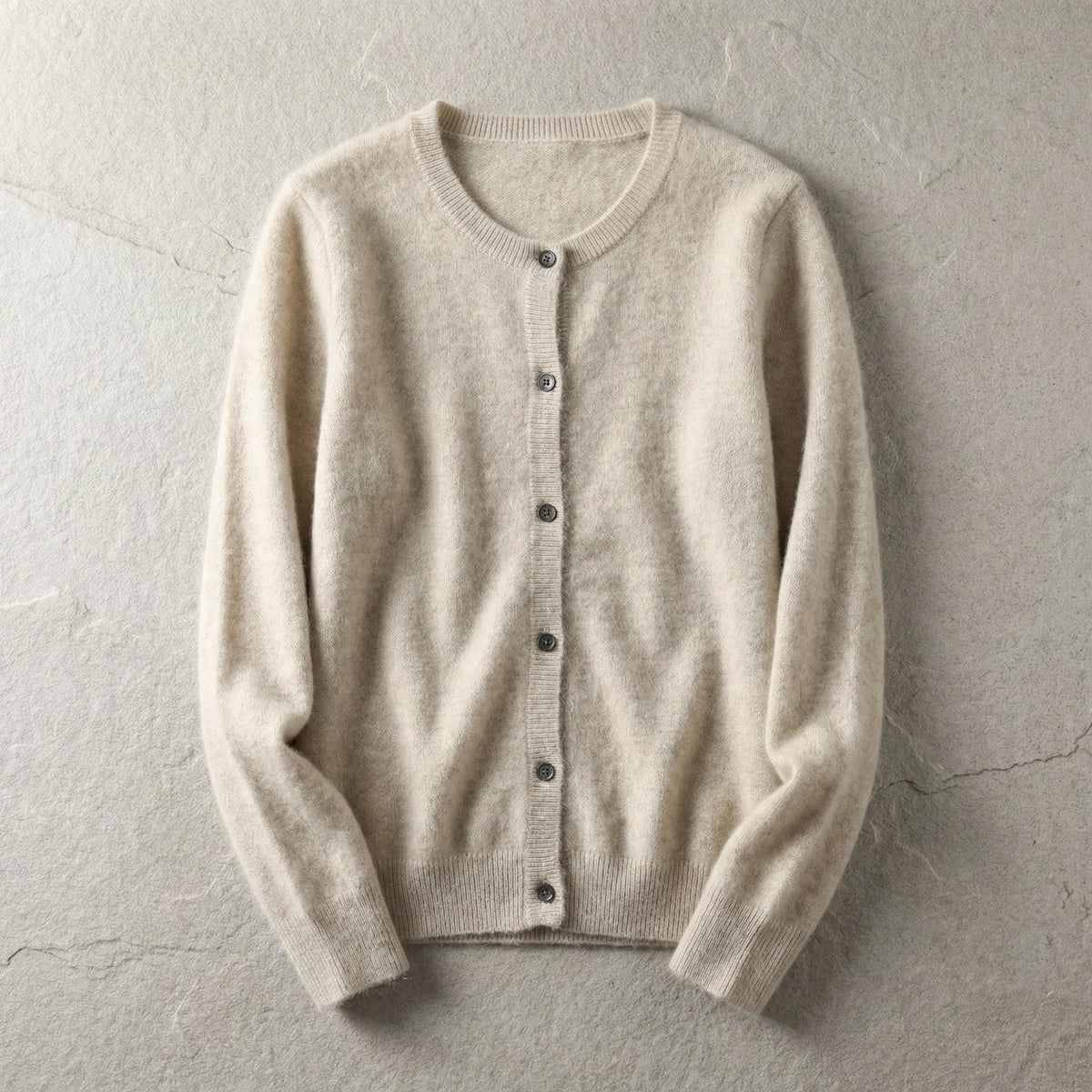 Sienna Mink Cardigan | Women's Loose O-Neck Sweater 4