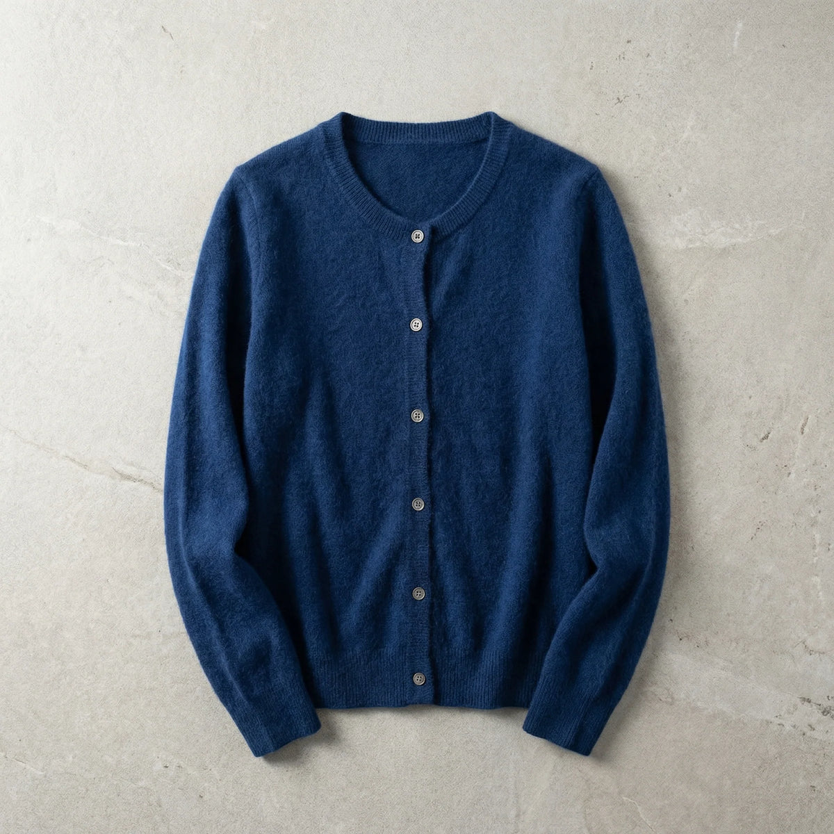 Sienna Mink Cardigan | Women's Loose O-Neck Sweater 6
