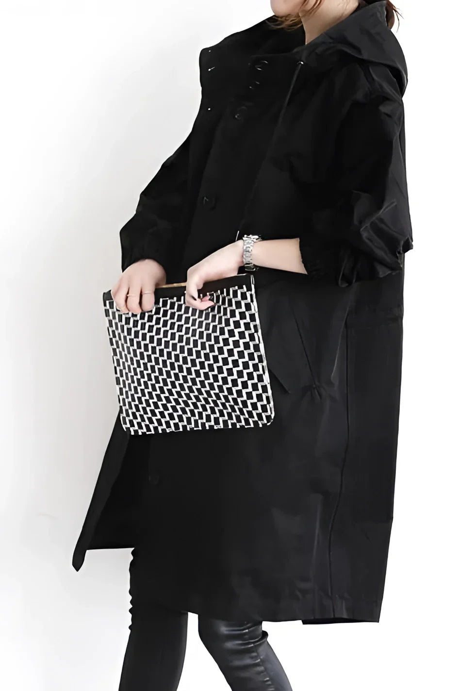 Sophia Hooded Coat – Stay Stylish and Dry with Oversized Comfort 3