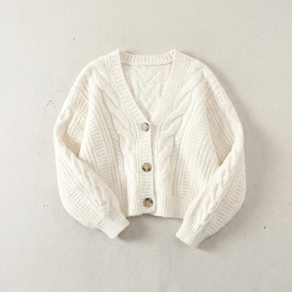 White Merino Wool Cardigan | Women's Sweater 0